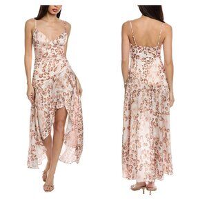 Bardot Sorella Leopard Print High-Low Midi Dress Size 6Size 6